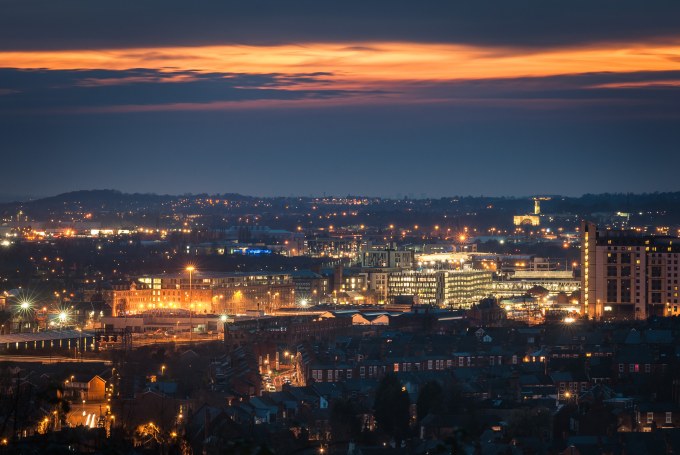 Nottingham Skyline by West View , Colwick Woods